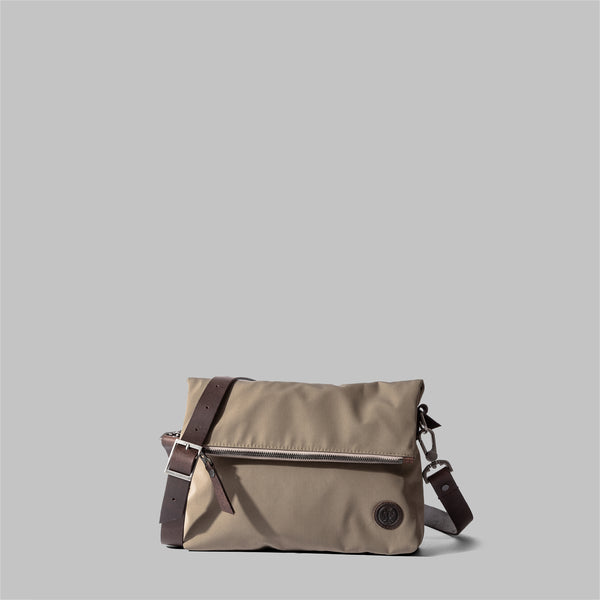 Ellesmere | Ladies Beige Nylon & Leather Cross Body Bag | Thorndale