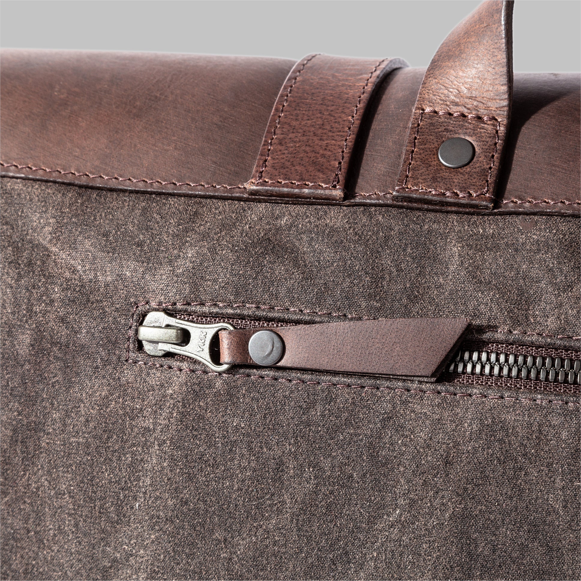 Portland Mens Brown Waxed Cotton Messenger Bag Thorndale, UK