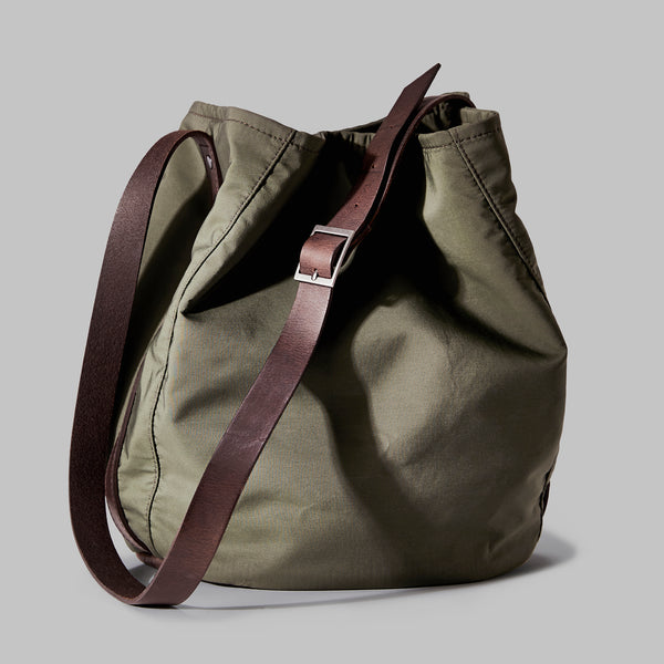 Moseley Olive Nylon Bucket Bag